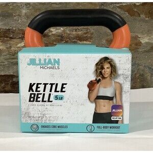 Jillian Michaels Single 5 Lb Kettle Bell Gym Weights Dumbbell